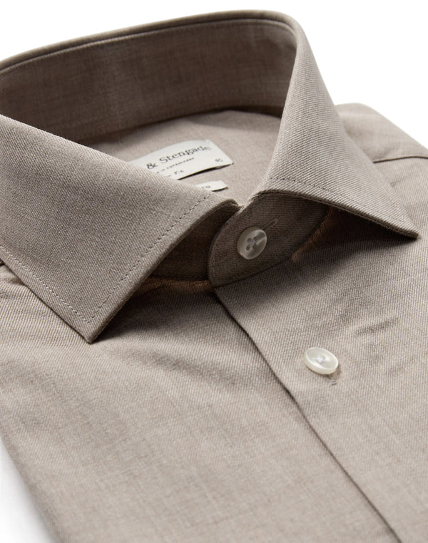 BS Hayward Slim Fit Skjorta - Sand