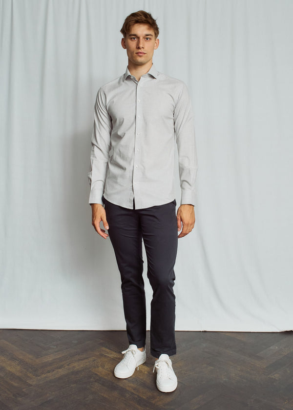 BS Horford Slim Fit Skjorta - Grey