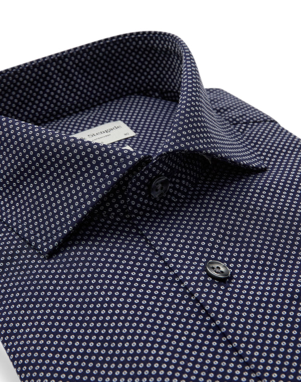 BS Tyreke Slim Fit Skjorta - Navy