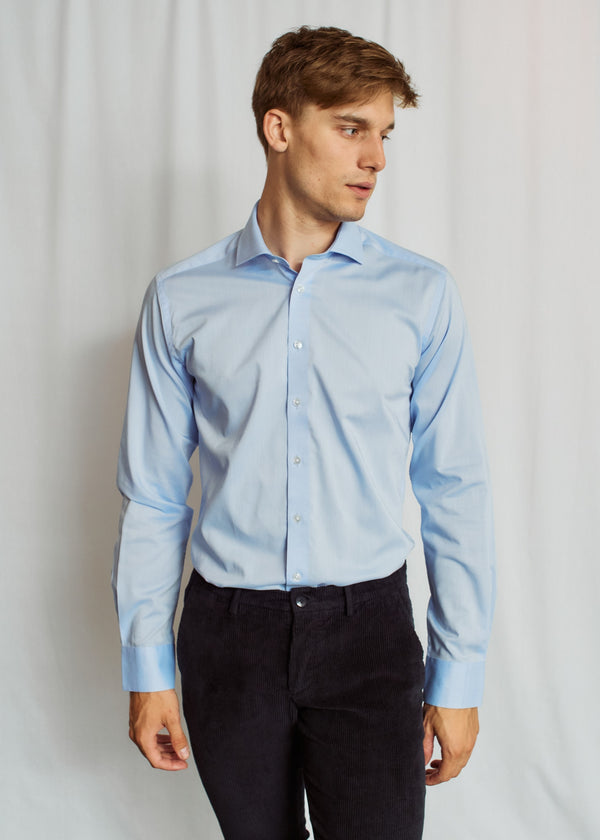 BS Vucevic Slim Fit Skjorta - Light Blue