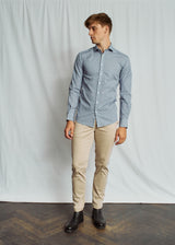 BS Whiteside Slim Fit Skjorta - Blue