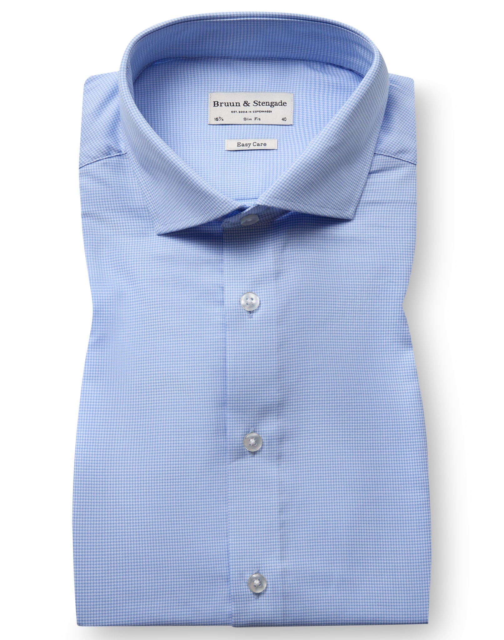 BS Wiggins Slim Fit Skjorta - Light Blue