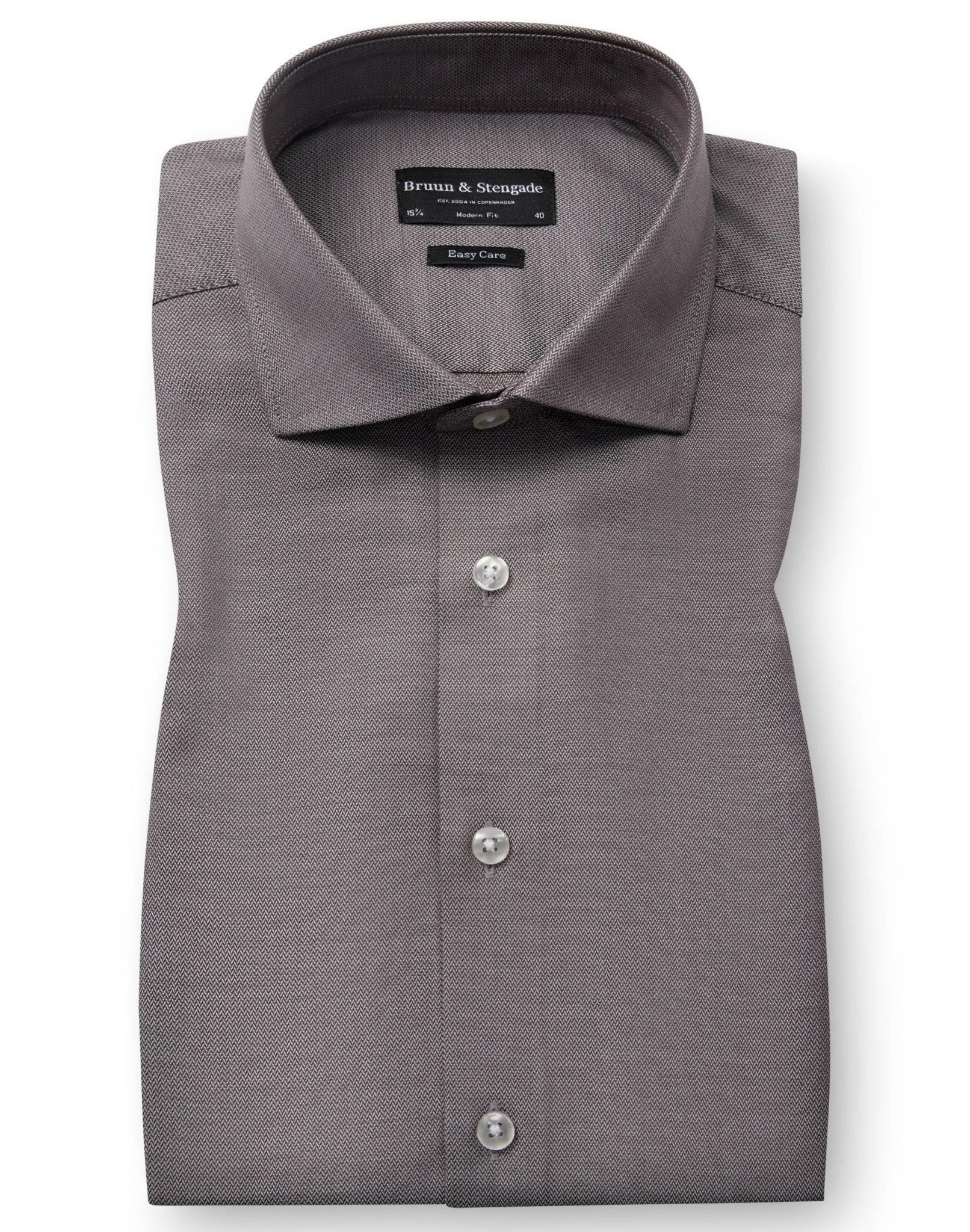 BS Adams Modern Fit Skjorta - Brown