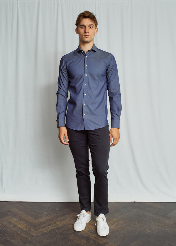 BS Tobias Modern Fit Skjorta - Blue