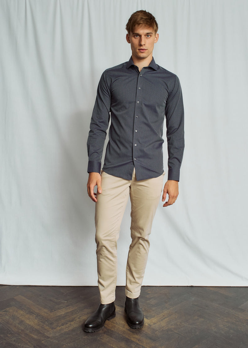 BS Teague Modern Fit Skjorta - Navy