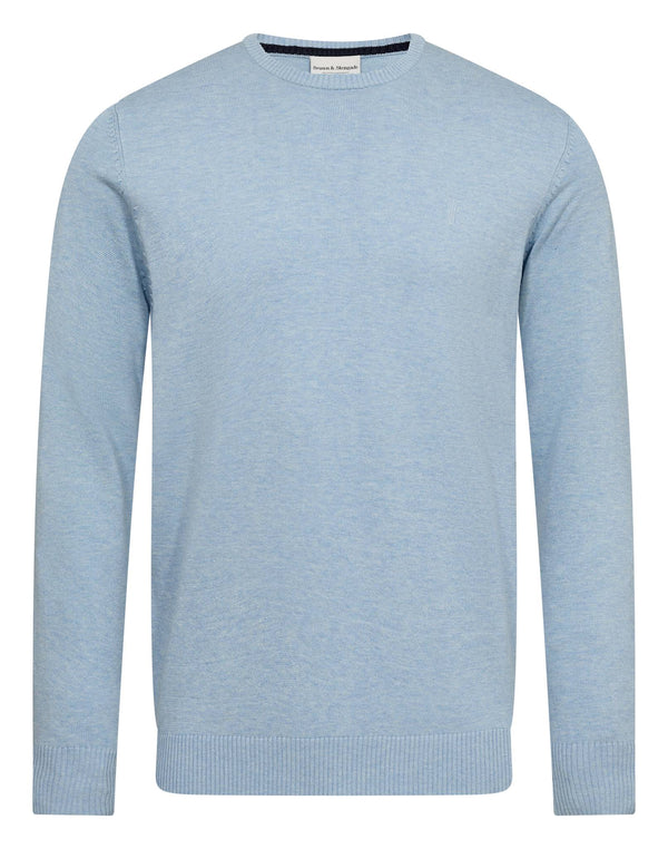 BS Jupiter Regular Fit Stickat - Light Blue