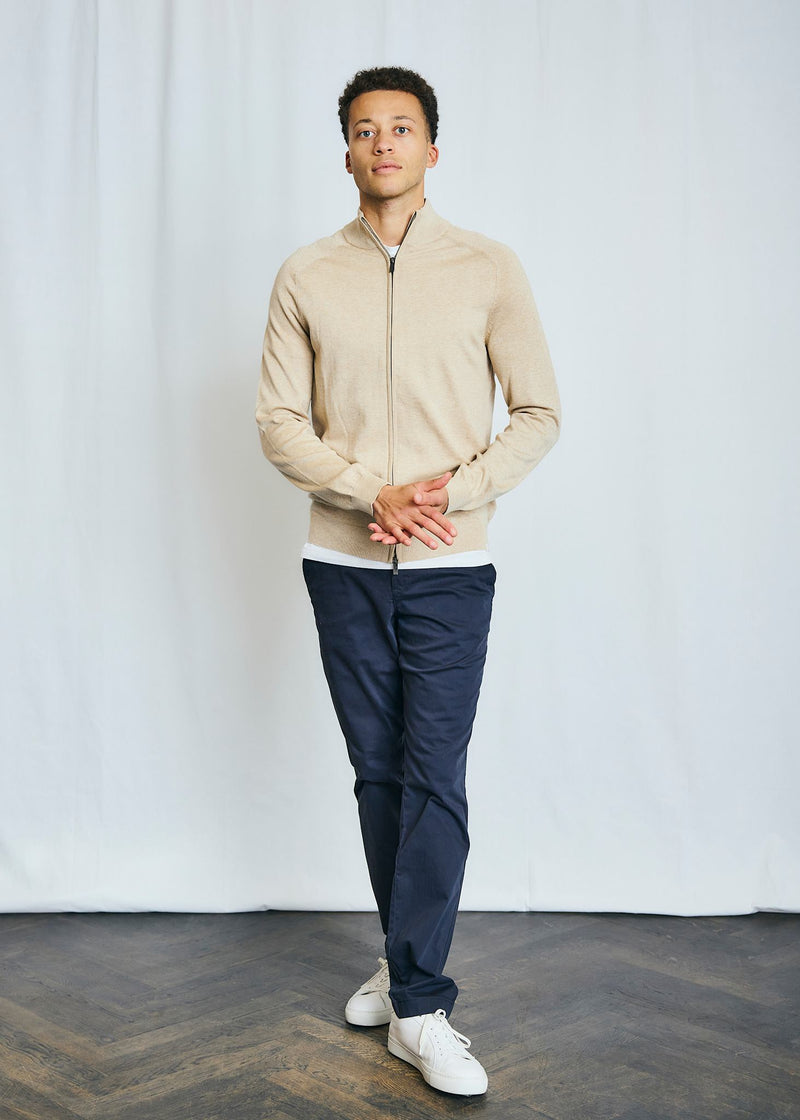 BS Stamatis Regular Fit Stickat - Beige