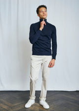BS Vangelis Regular Fit Stickat - Navy