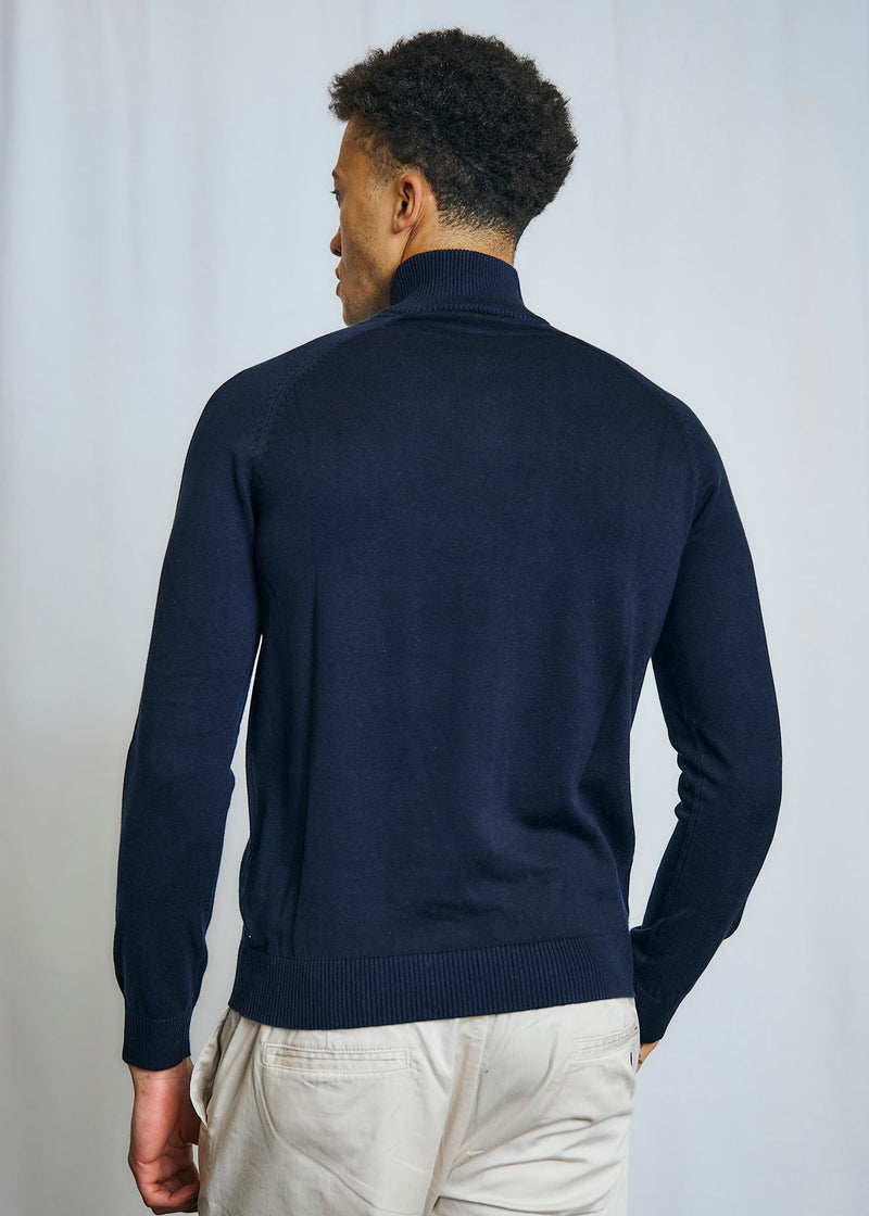 BS Vangelis Regular Fit Stickat - Navy