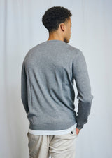 BS Tefta Regular Fit Stickat - Light Grey