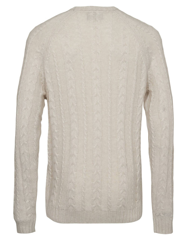 BS Odale Regular Fit Stickat - Off White