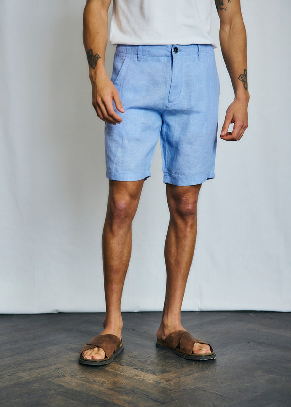 BS Peppon Regular Fit Shorts - Light Blue