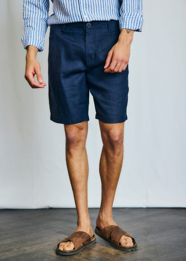 BS Peppon Regular Fit Shorts - Navy