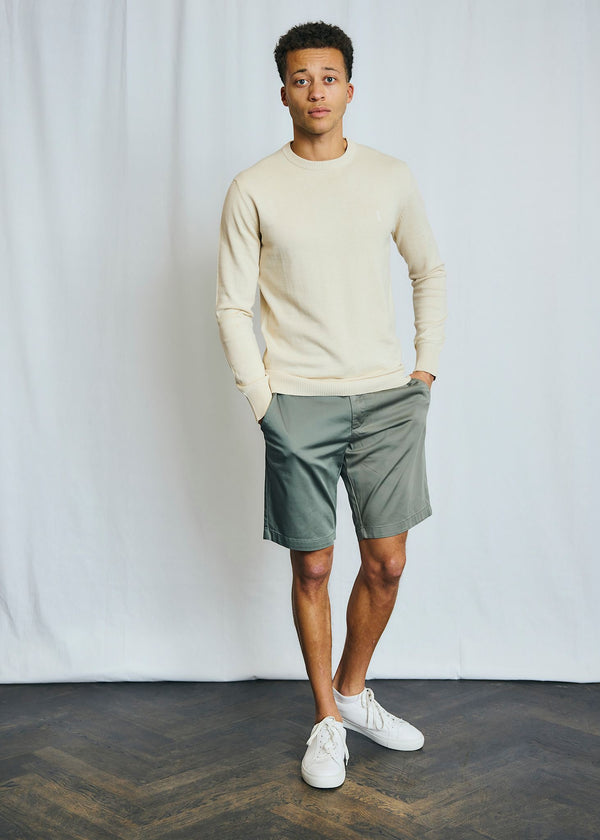 BS Akio Regular Fit Shorts - Green