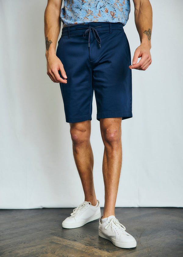 BS Akio Regular Fit Shorts - Navy