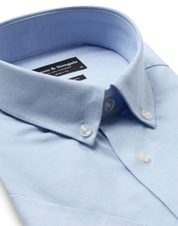 BS Giron Modern Fit Skjorta - Light Blue