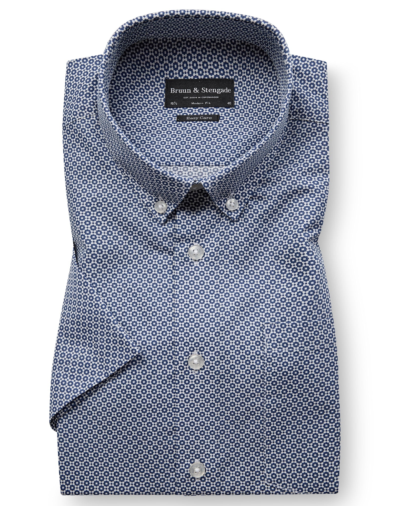 BS Facundo Modern Fit Skjorta - Dark Blue