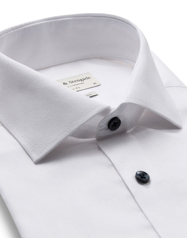 BS Zhang Slim Fit Skjorta - White