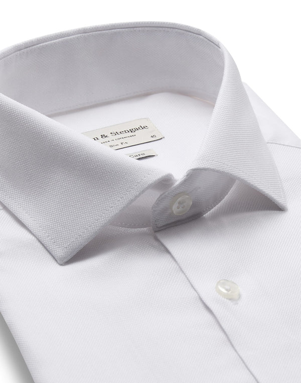 BS Lajovich Slim Fit Skjorta - White