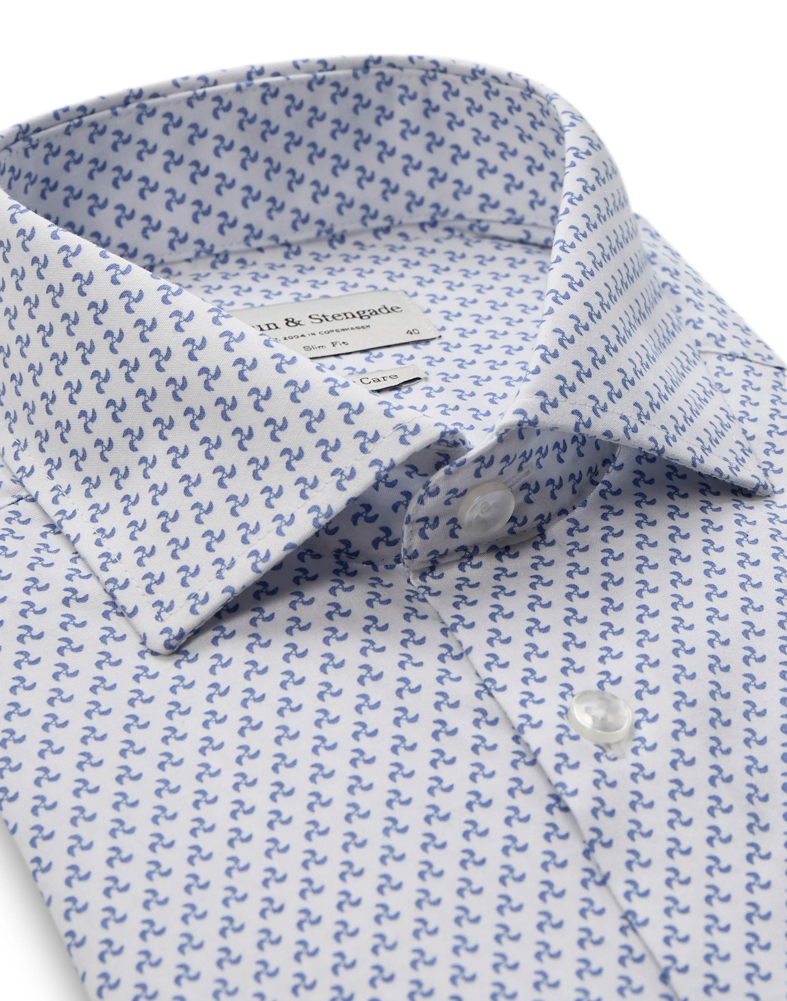 BS Coric Slim Fit Skjorta - White