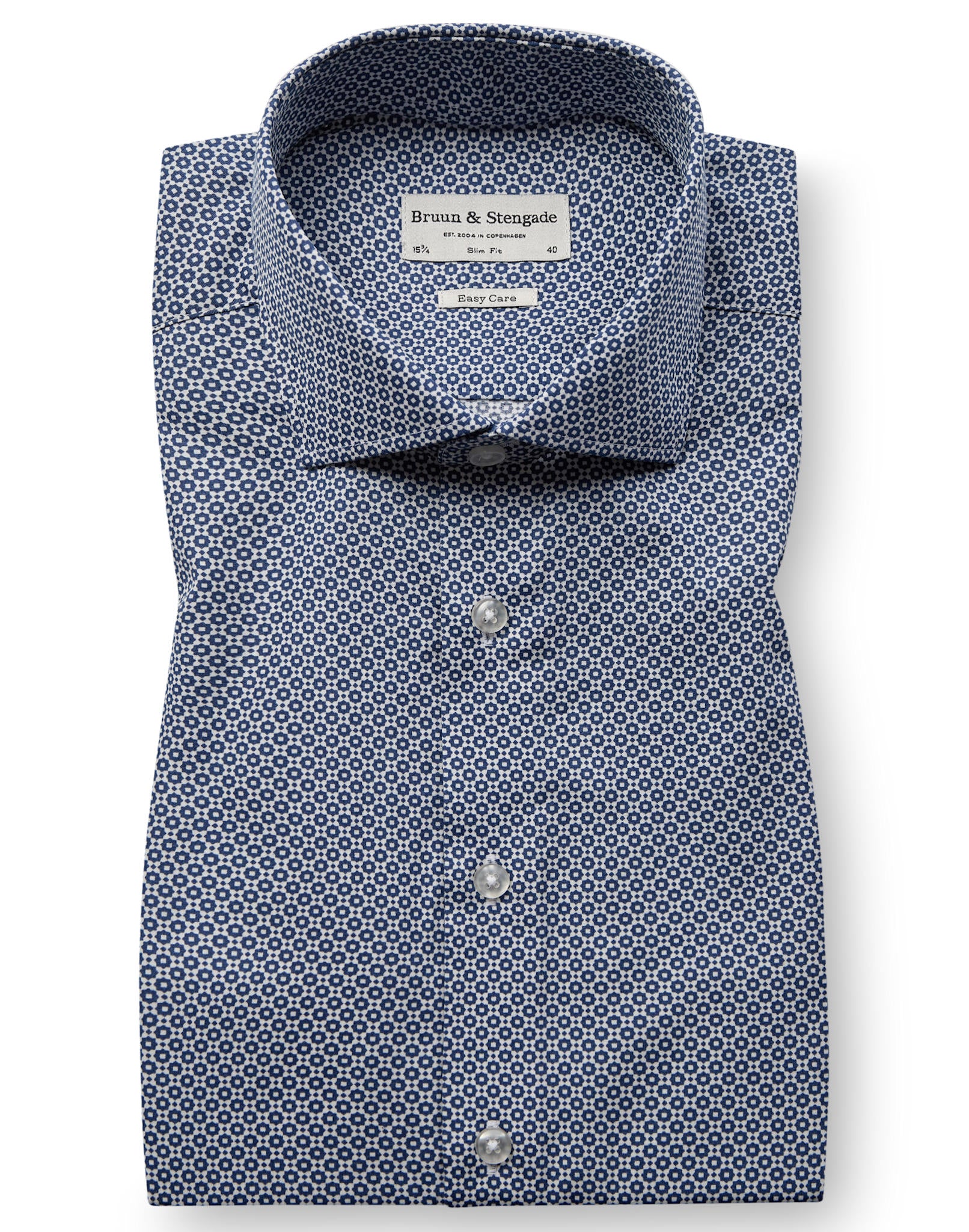 BS Ofner Slim Fit Skjorta - Dark Blue