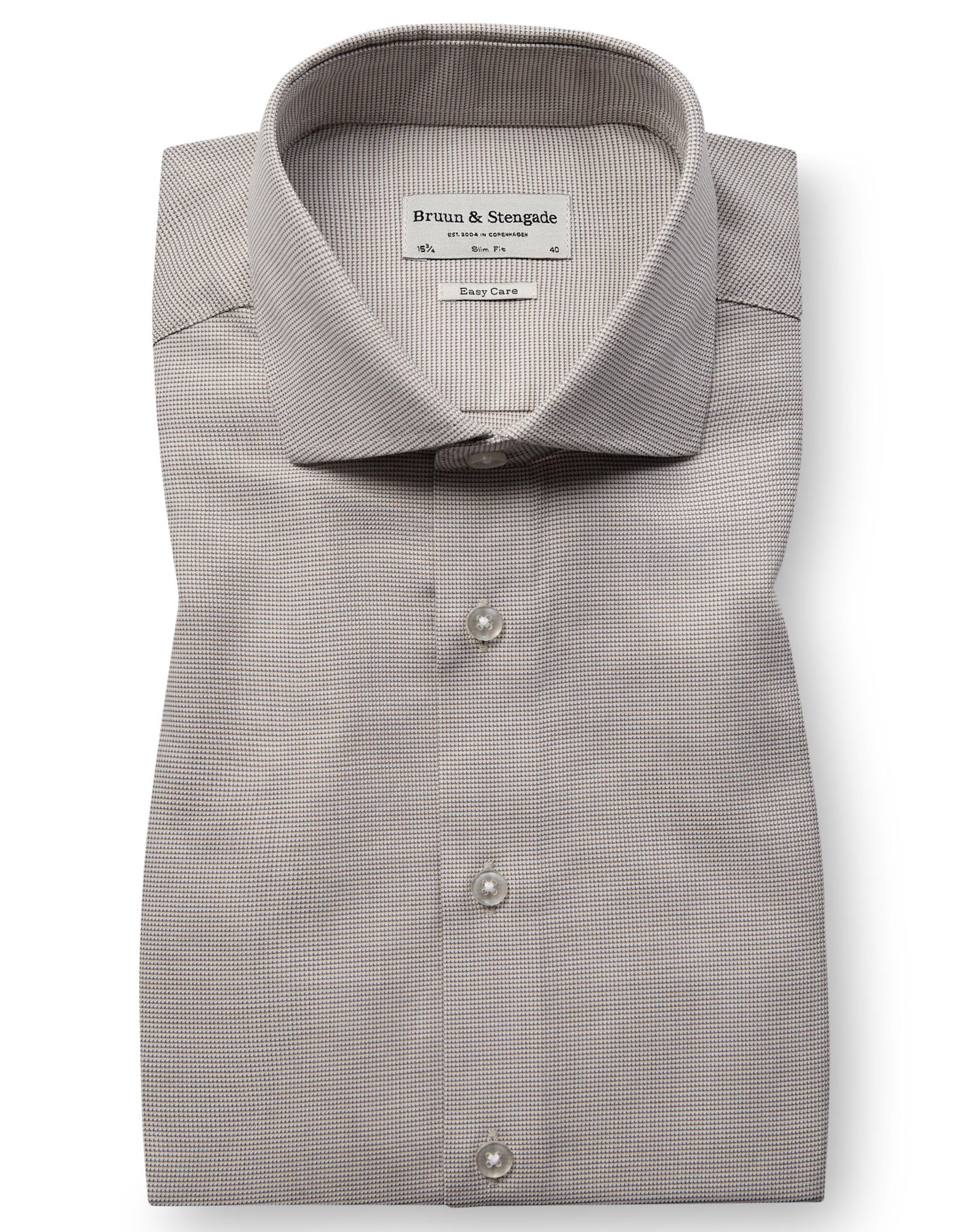 BS Korda Slim Fit Skjorta - Sand