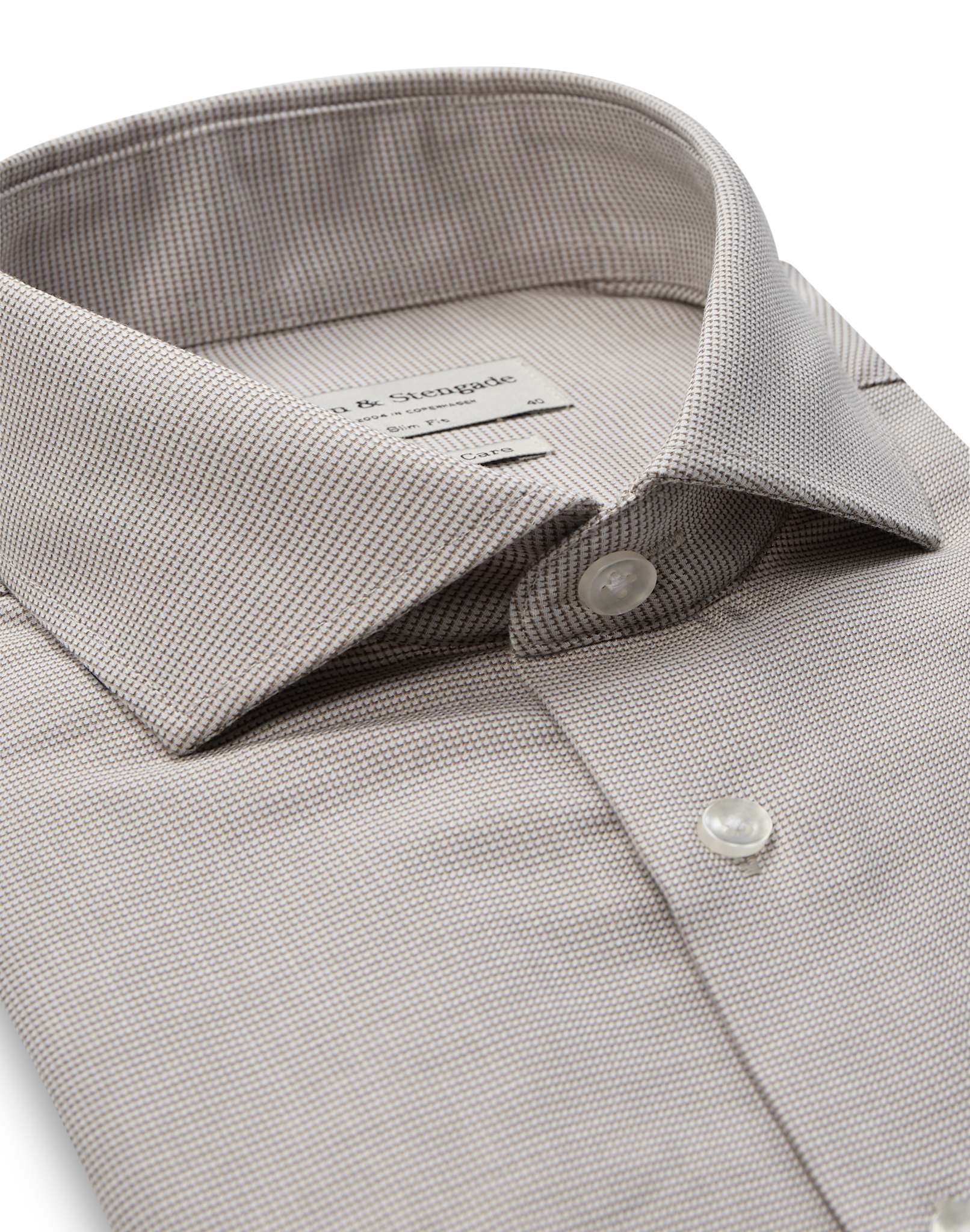 BS Korda Slim Fit Skjorta - Sand