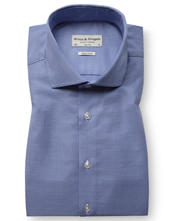 BS Musetti Slim Fit Skjorta - Dark Blue