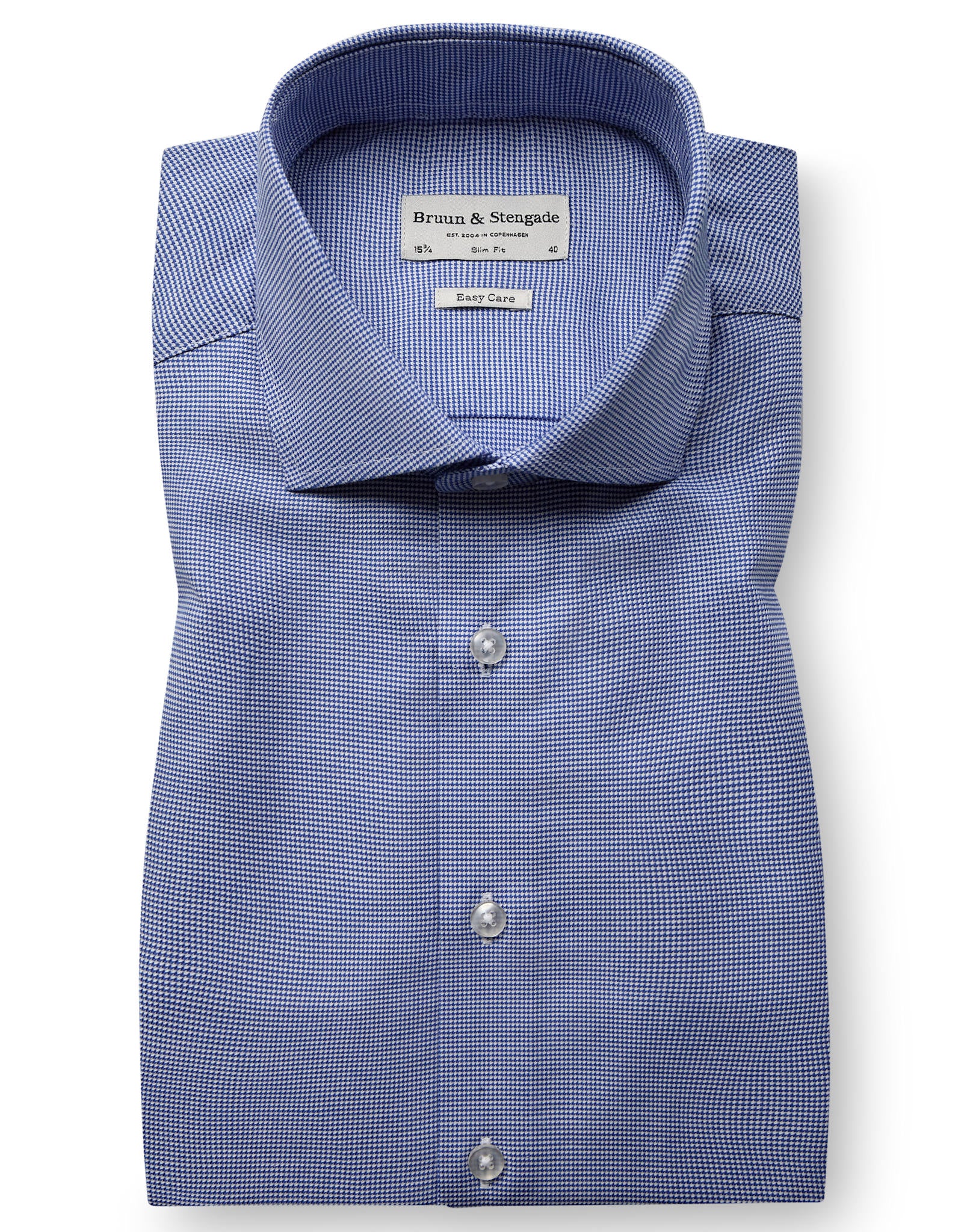 BS Musetti Slim Fit Skjorta - Dark Blue