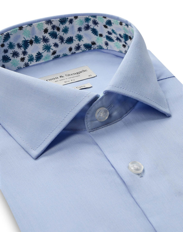 BS Novak Slim Fit Skjorta - Light Blue