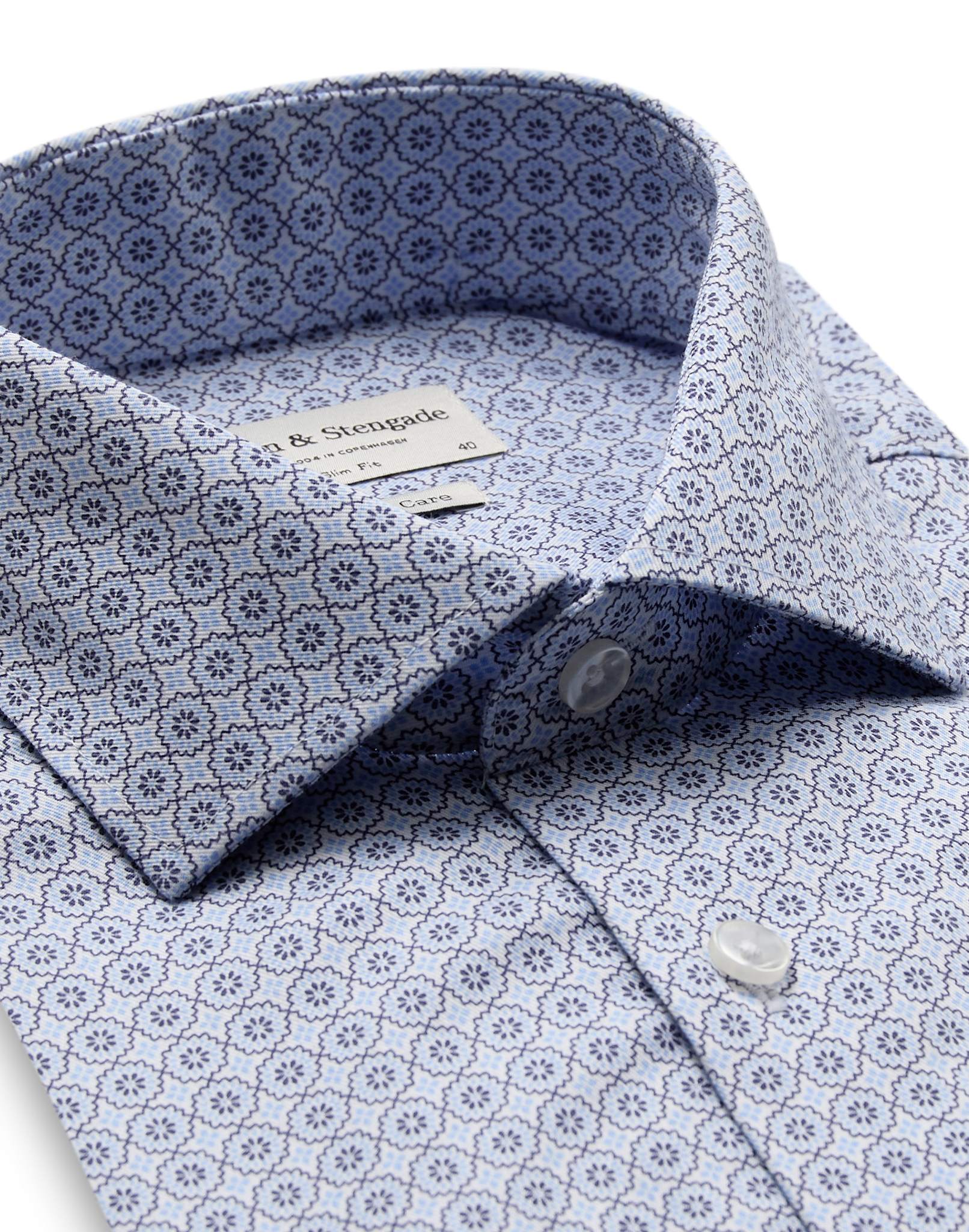 BS Jaume Slim Fit Skjorta - Light Blue