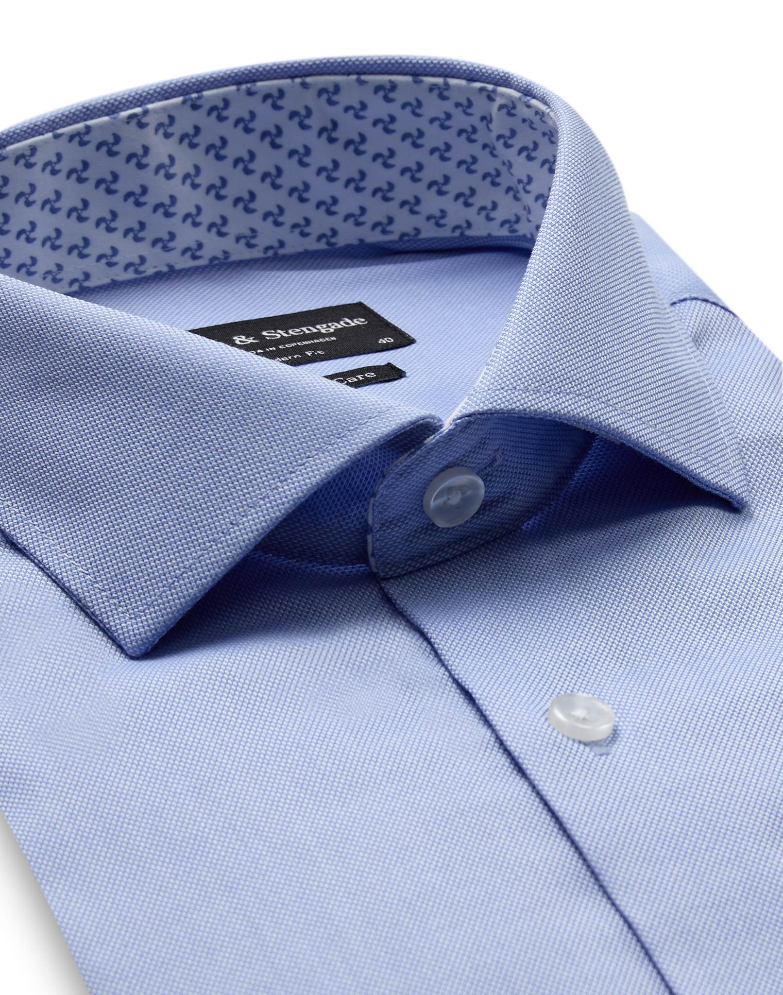 BS Alcaraz Modern Fit Skjorta - Light Blue