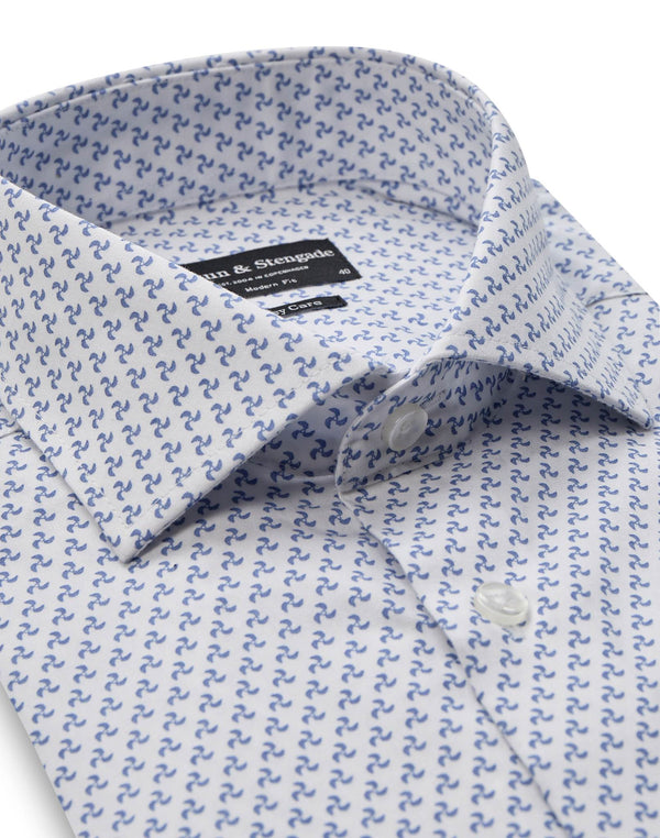 BS Borna Modern Fit Skjorta - White