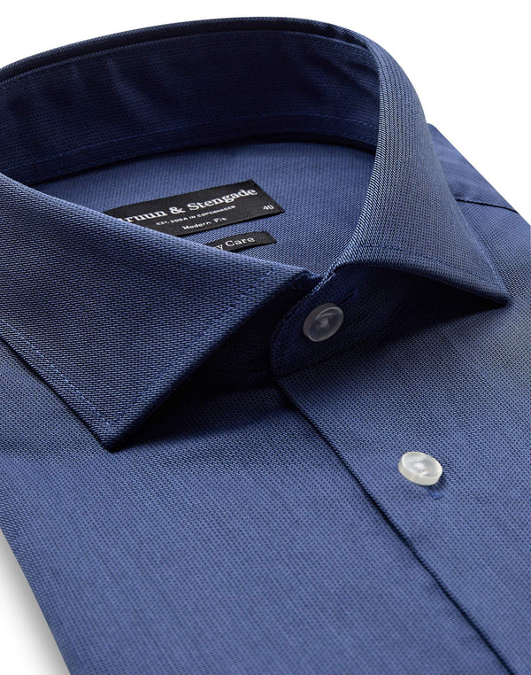 BS Etcheverry Modern Fit Skjorta - Dark Blue