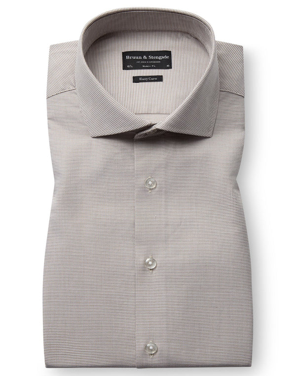 BS Griekspoor Modern Fit Skjorta - Sand