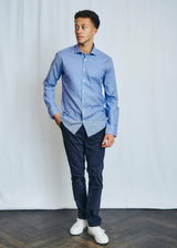 BS Struff Modern Fit Skjorta - Dark Blue