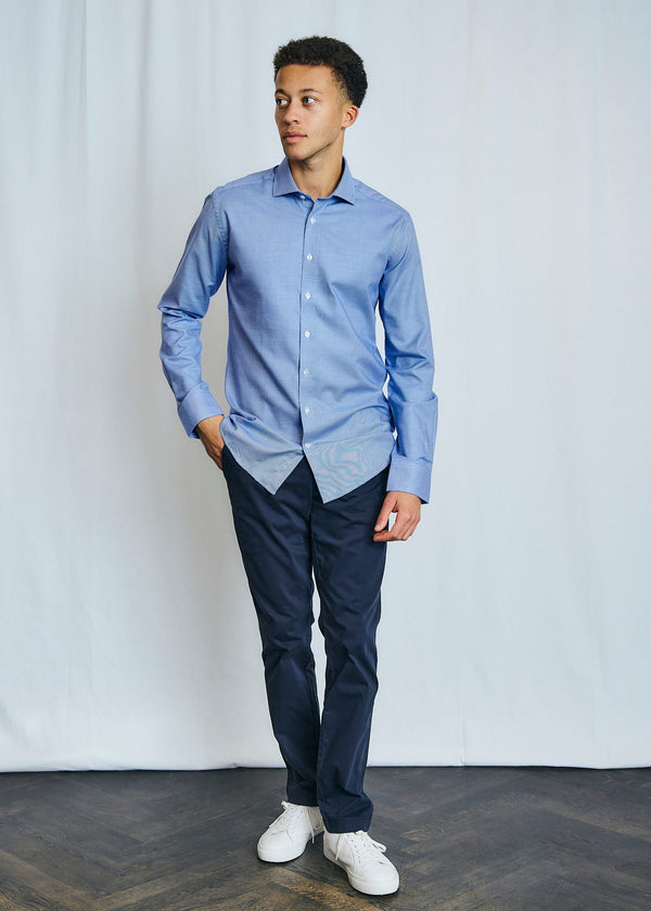 BS Struff Modern Fit Skjorta - Dark Blue
