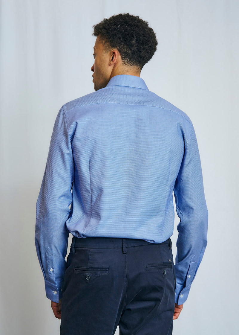 BS Struff Modern Fit Skjorta - Dark Blue