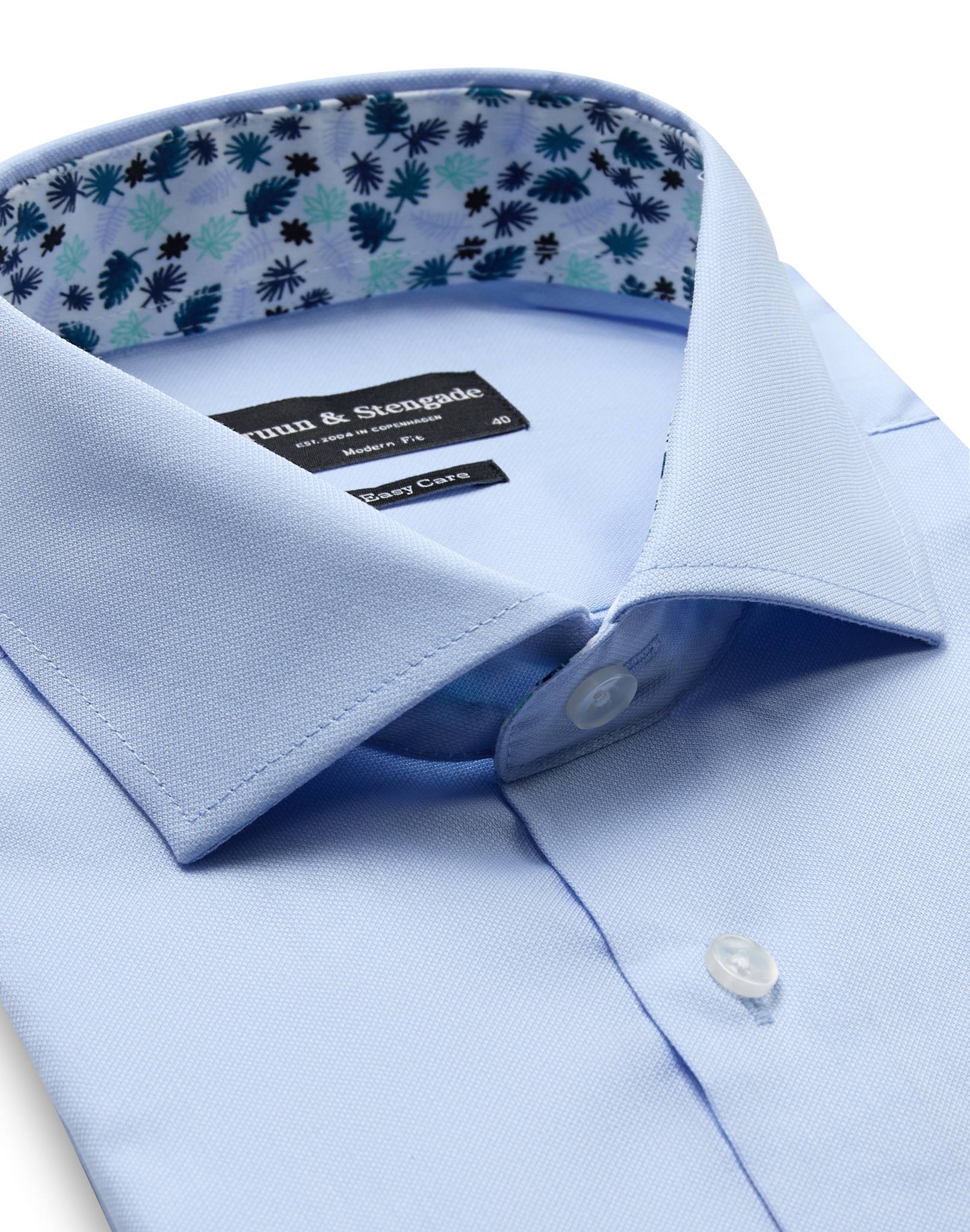 BS Holger Modern Fit Skjorta - Light Blue