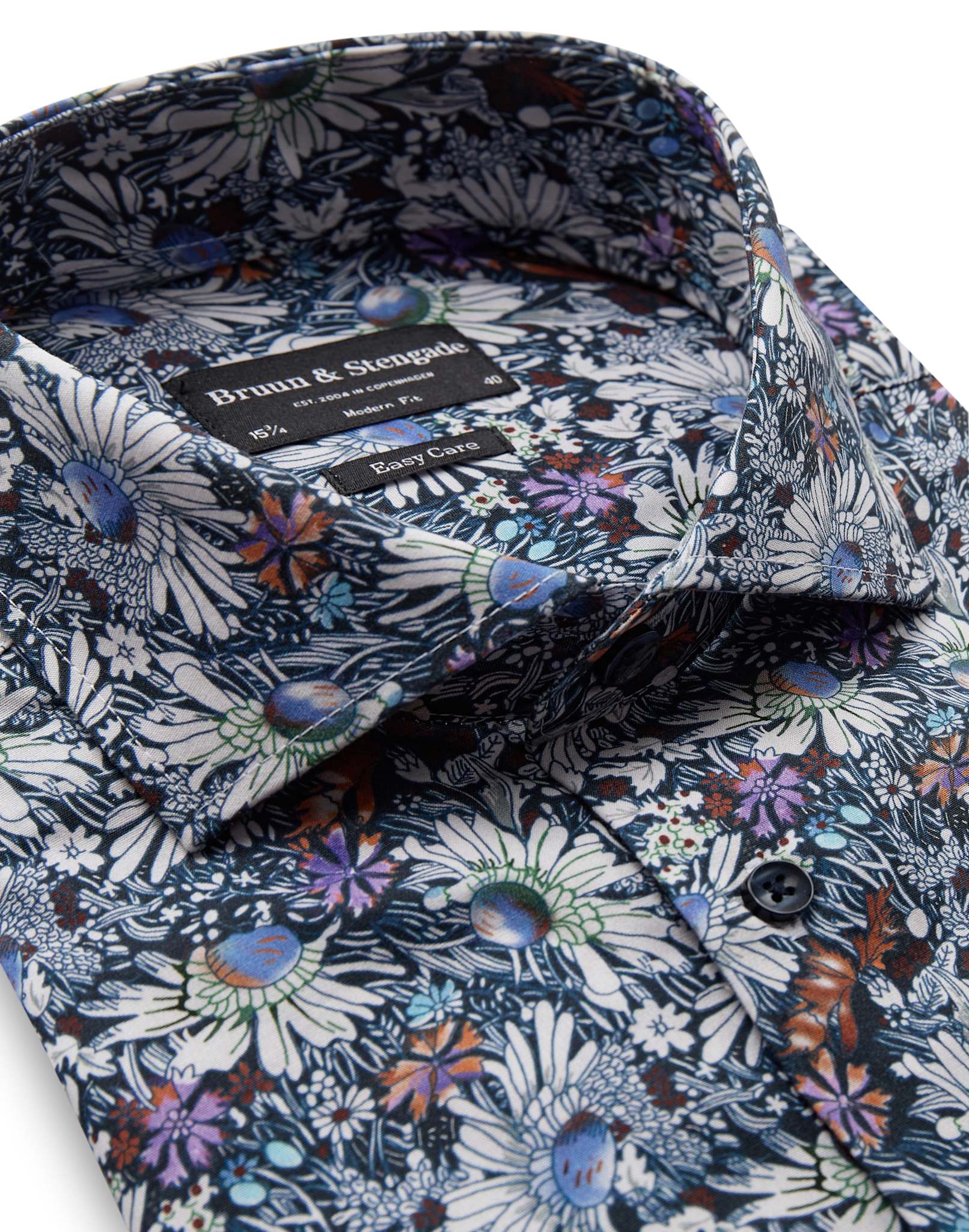 BS Bernabe Modern Fit Skjorta - Blue