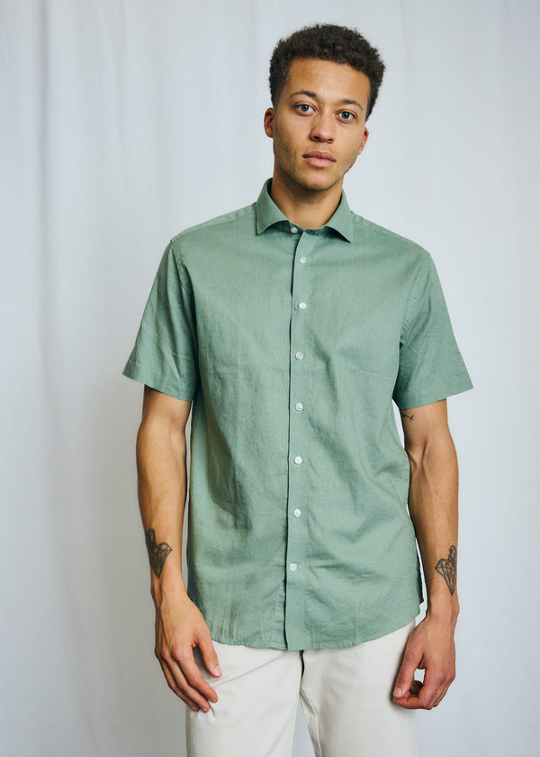 BS Hauger Casual Modern Fit Skjorta - Green