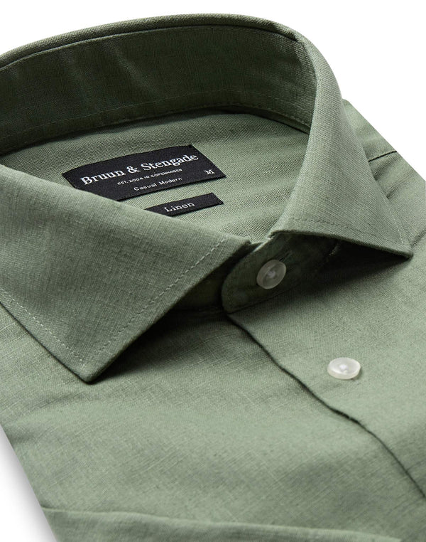 BS Hauger Casual Modern Fit Skjorta - Green