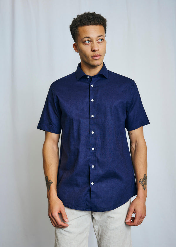 BS Hauger Casual Modern Fit Skjorta - Navy