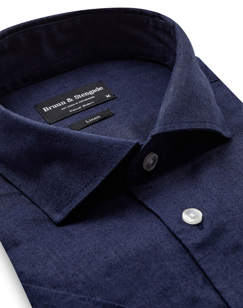 BS Hauger Casual Modern Fit Skjorta - Navy