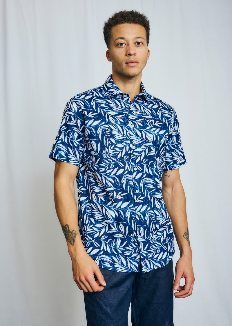 BS Cordeel Casual Modern Fit Skjorta - Navy