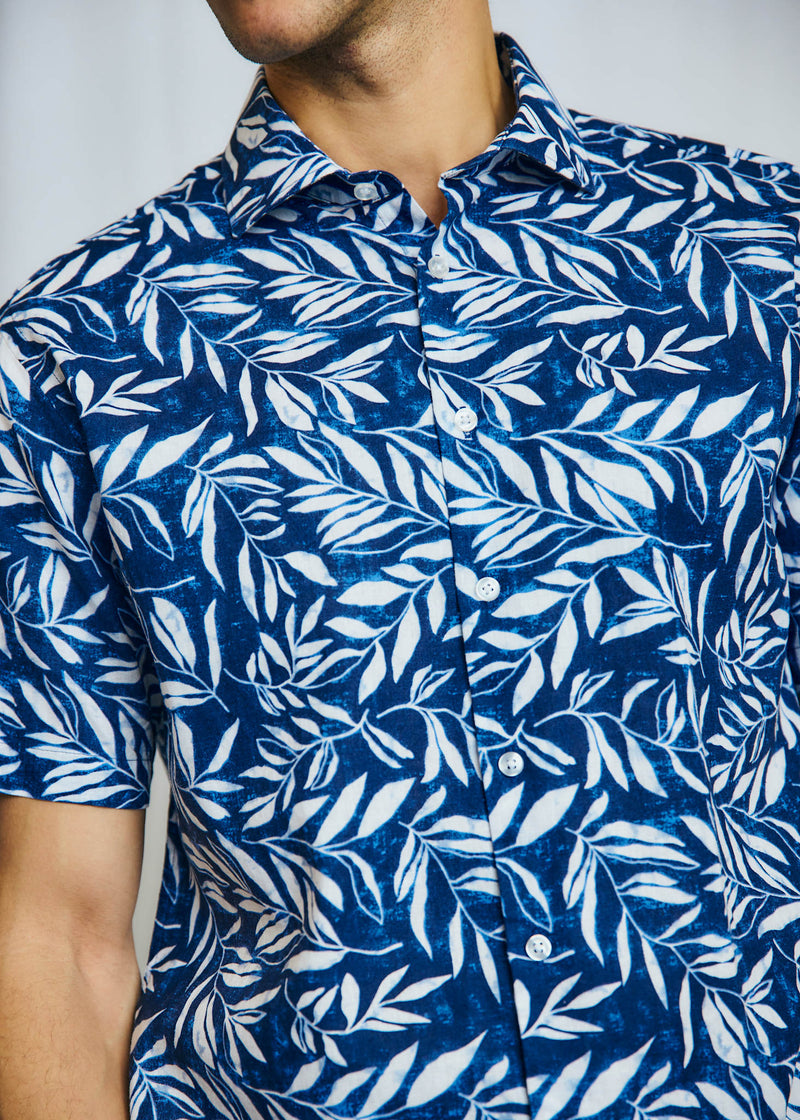 BS Cordeel Casual Modern Fit Skjorta - Navy
