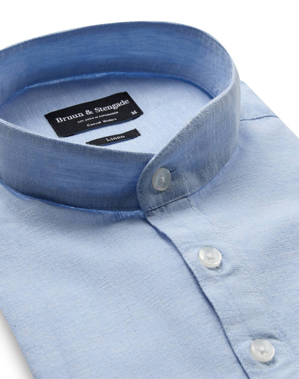 BS Crawford Casual Modern Fit Skjorta - Light Blue