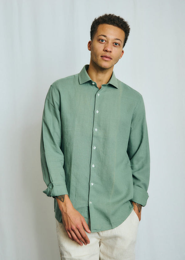 BS Antonelli Casual Modern Fit Skjorta - Green