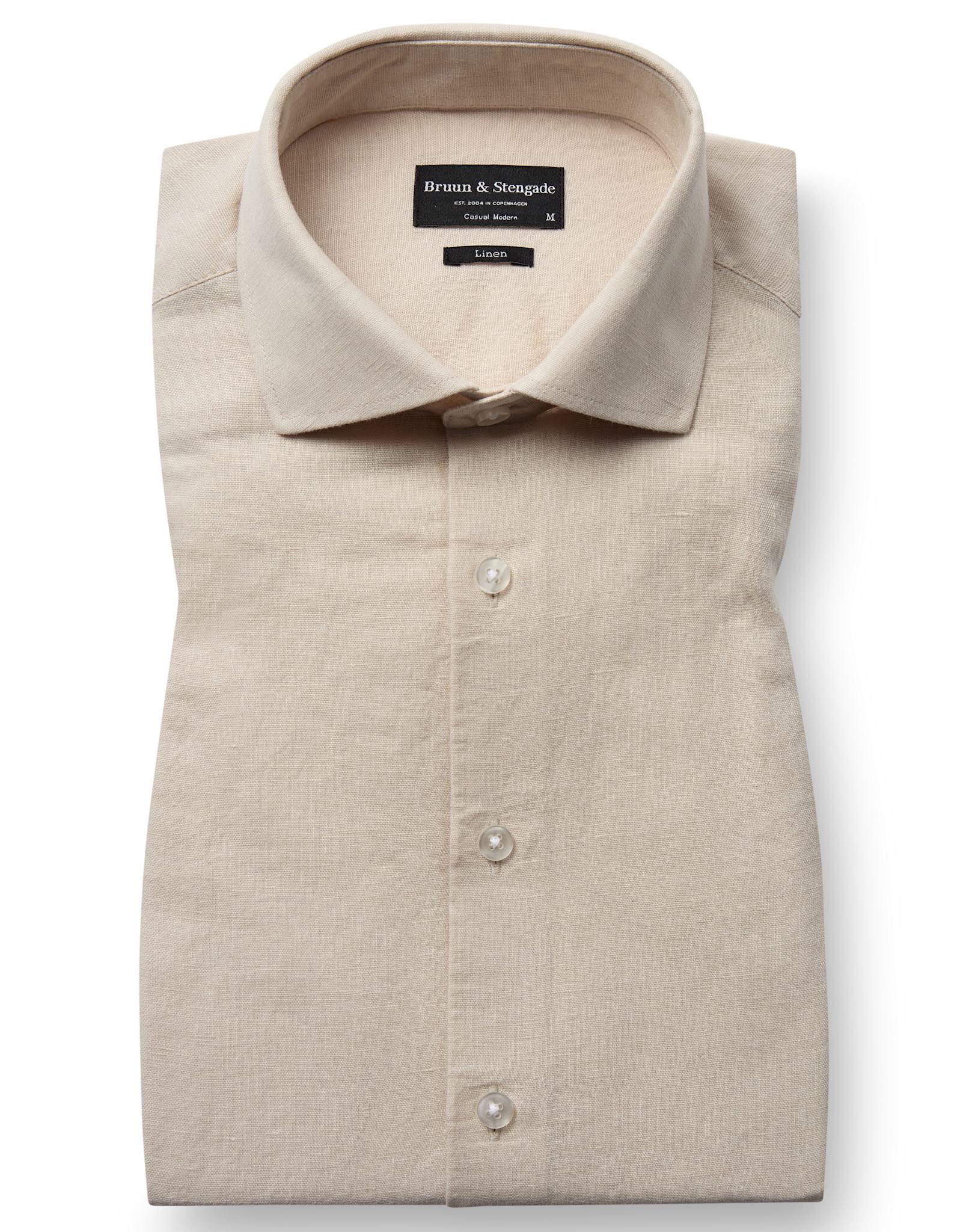 BS Antonelli Casual Modern Fit Skjorta - Sand