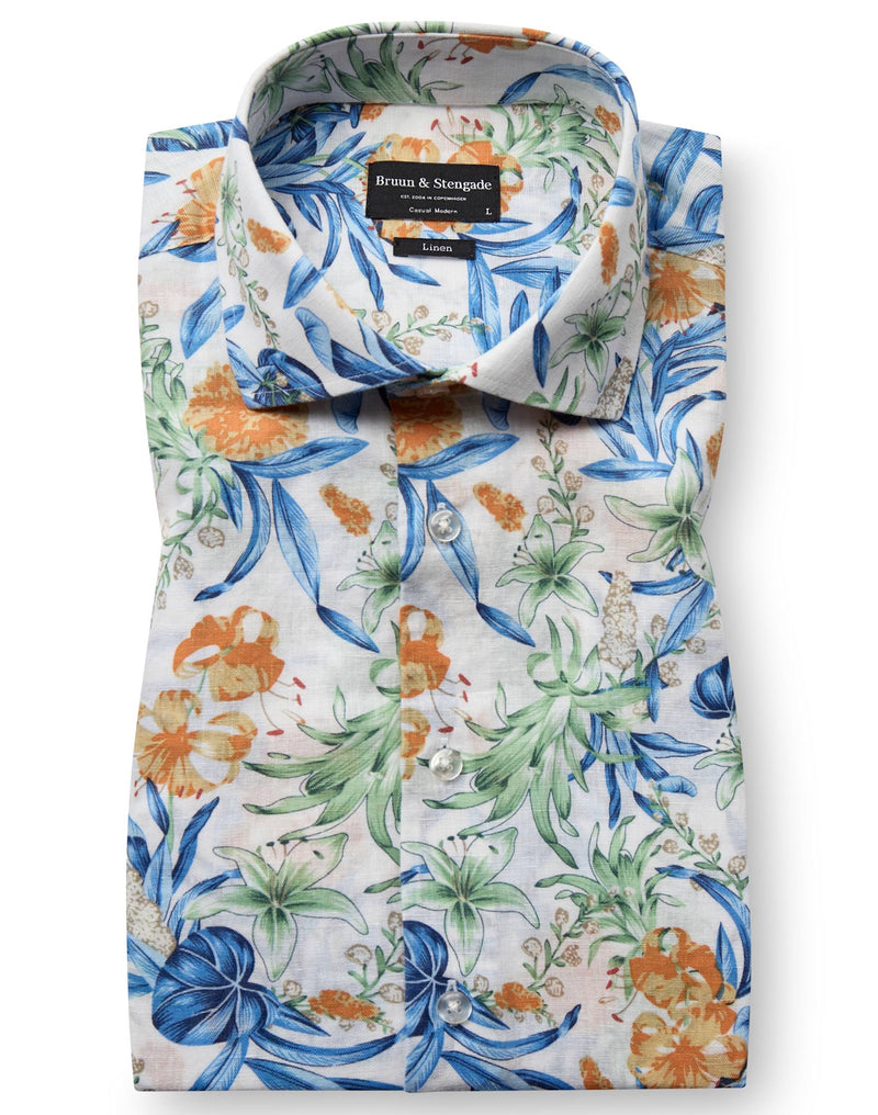 BS Bearman Casual Modern Fit Skjorta - White